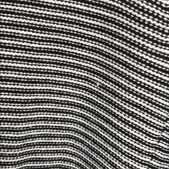 Striped Knit Cardigan with Draped Front - Picture 4 of 5